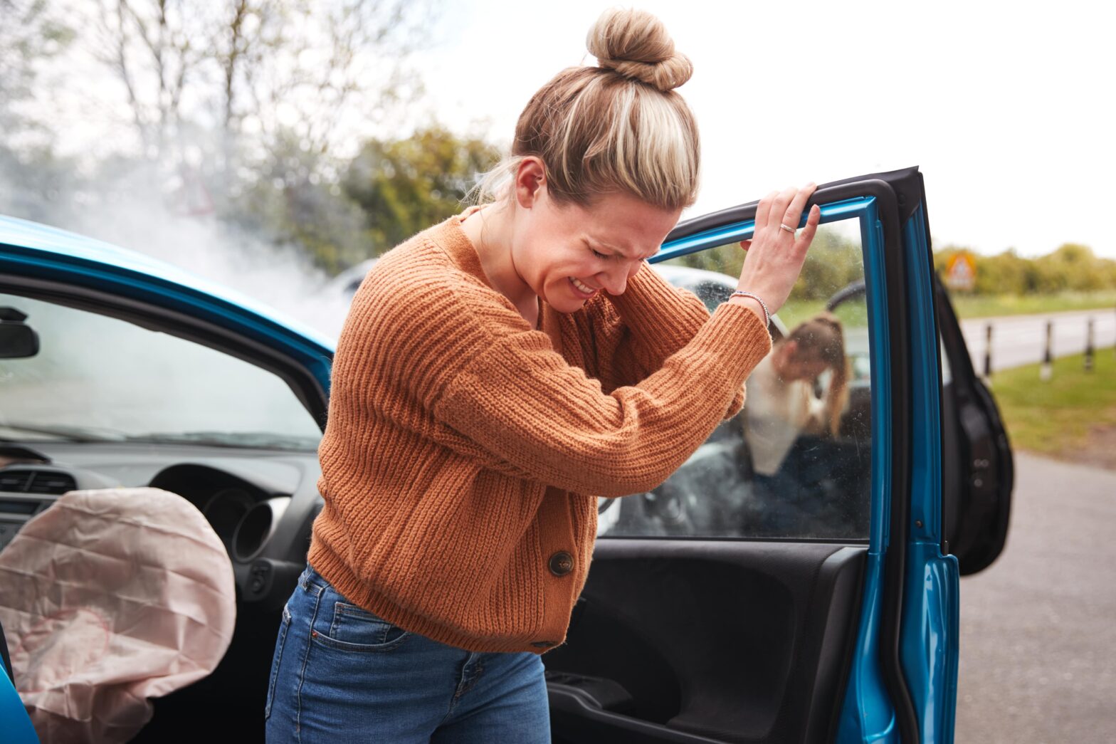 woman injured as a passenger in illinois car crash