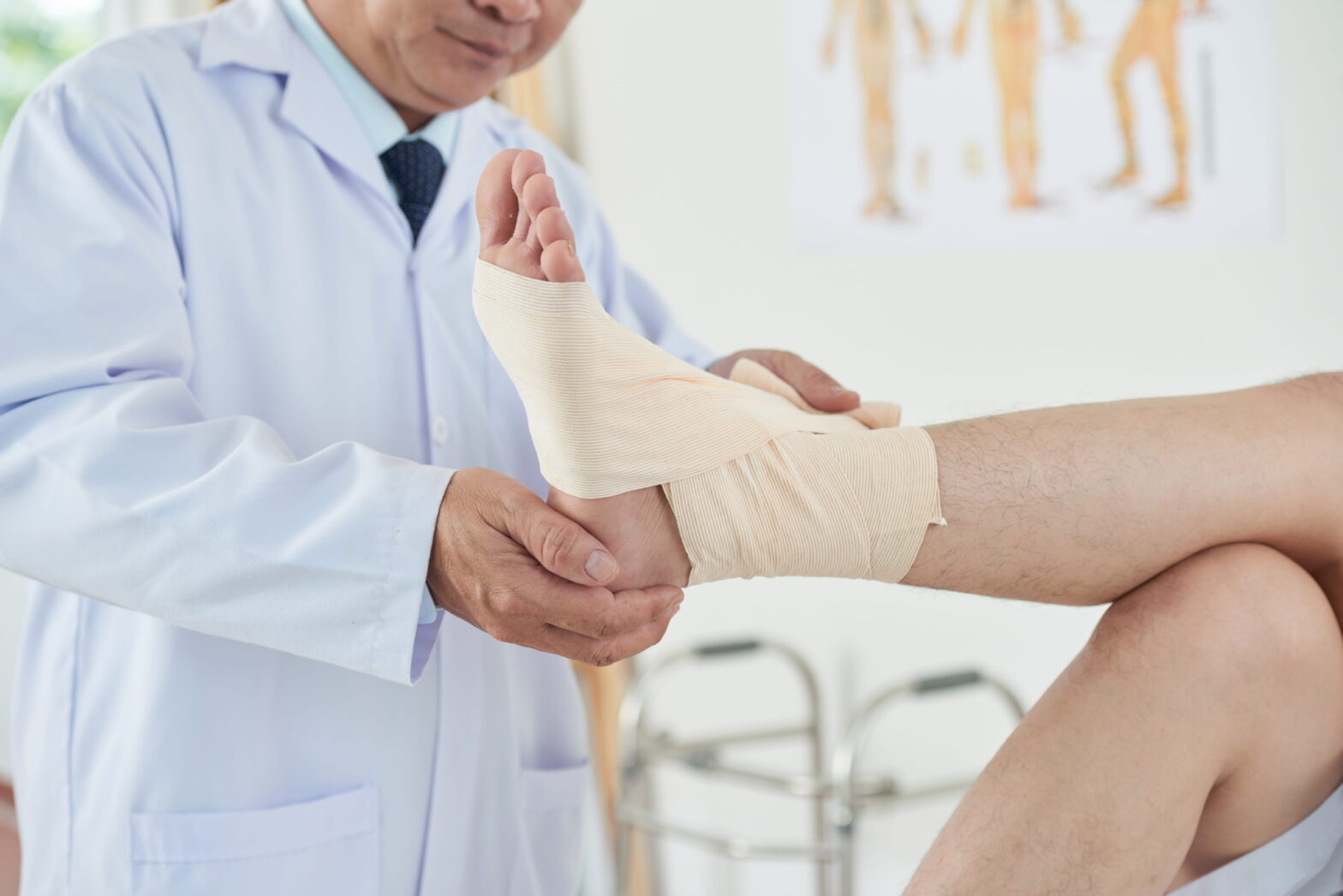 severe ankle fracture